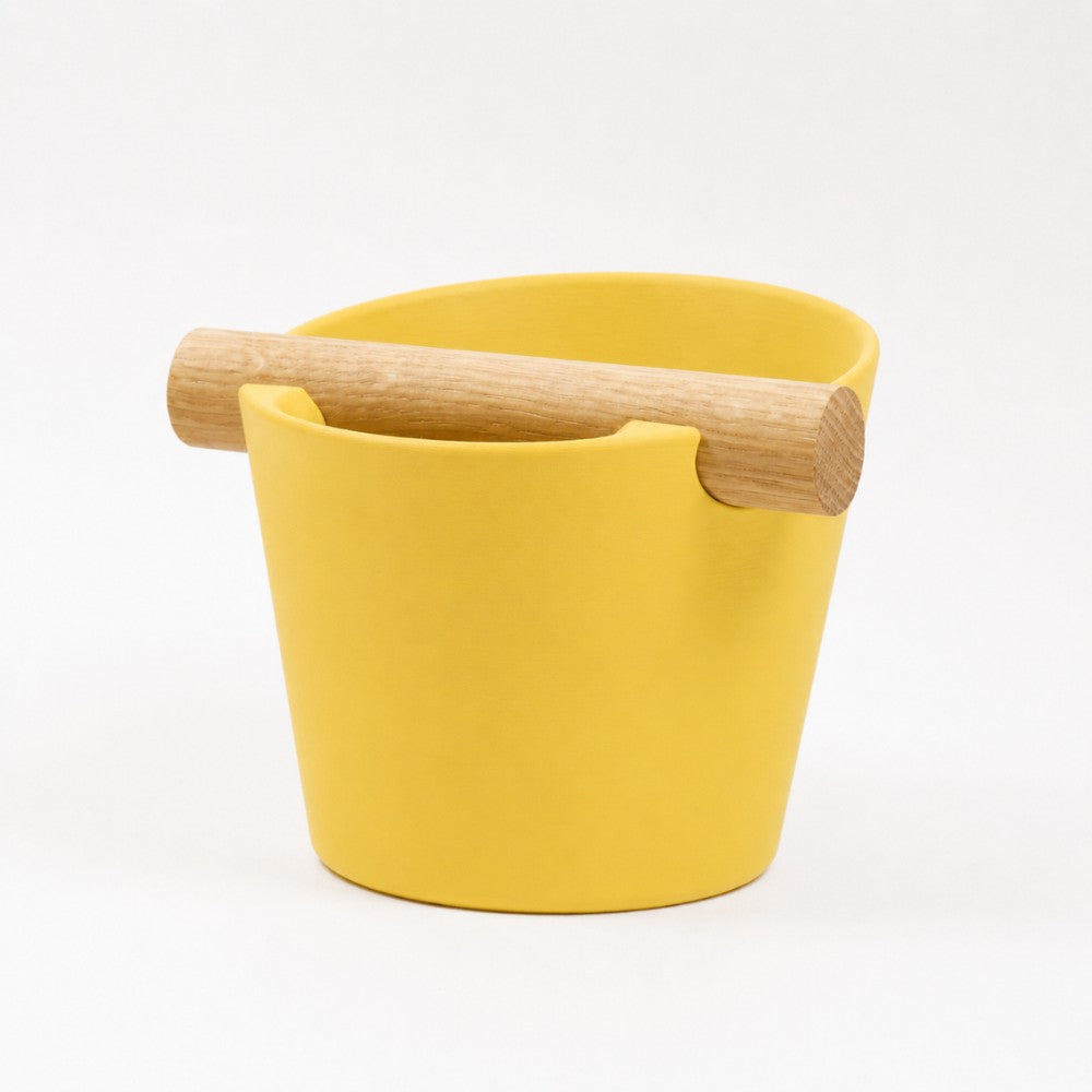 Nordic Espresso Knock Box with Oak Bar