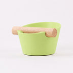 Nordic Espresso Knock Box with Oak Bar