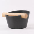 Nordic Espresso Knock Box with Oak Bar