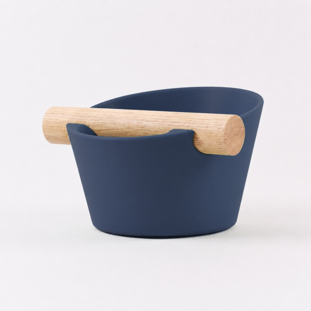Nordic Espresso Knock Box with Oak Bar
