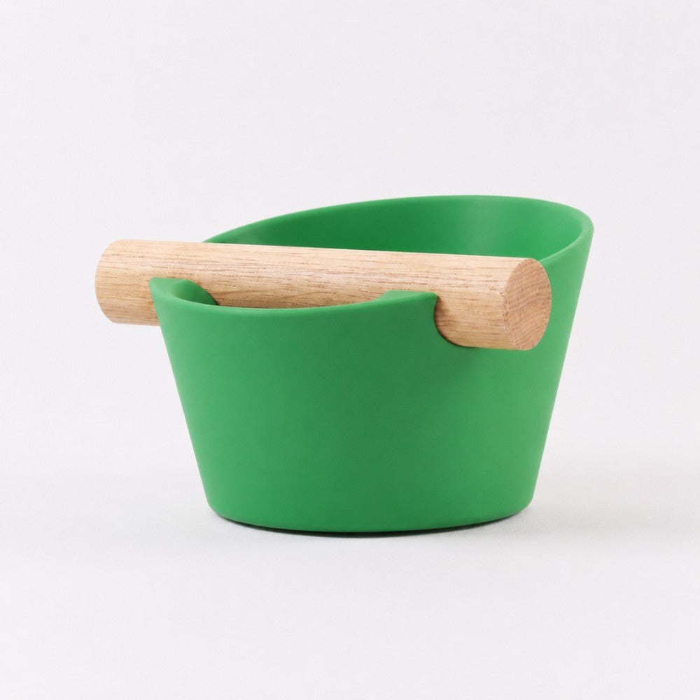 Nordic Espresso Knock Box with Oak Bar
