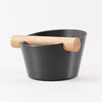 Nordic Espresso Knock Box with Oak Bar