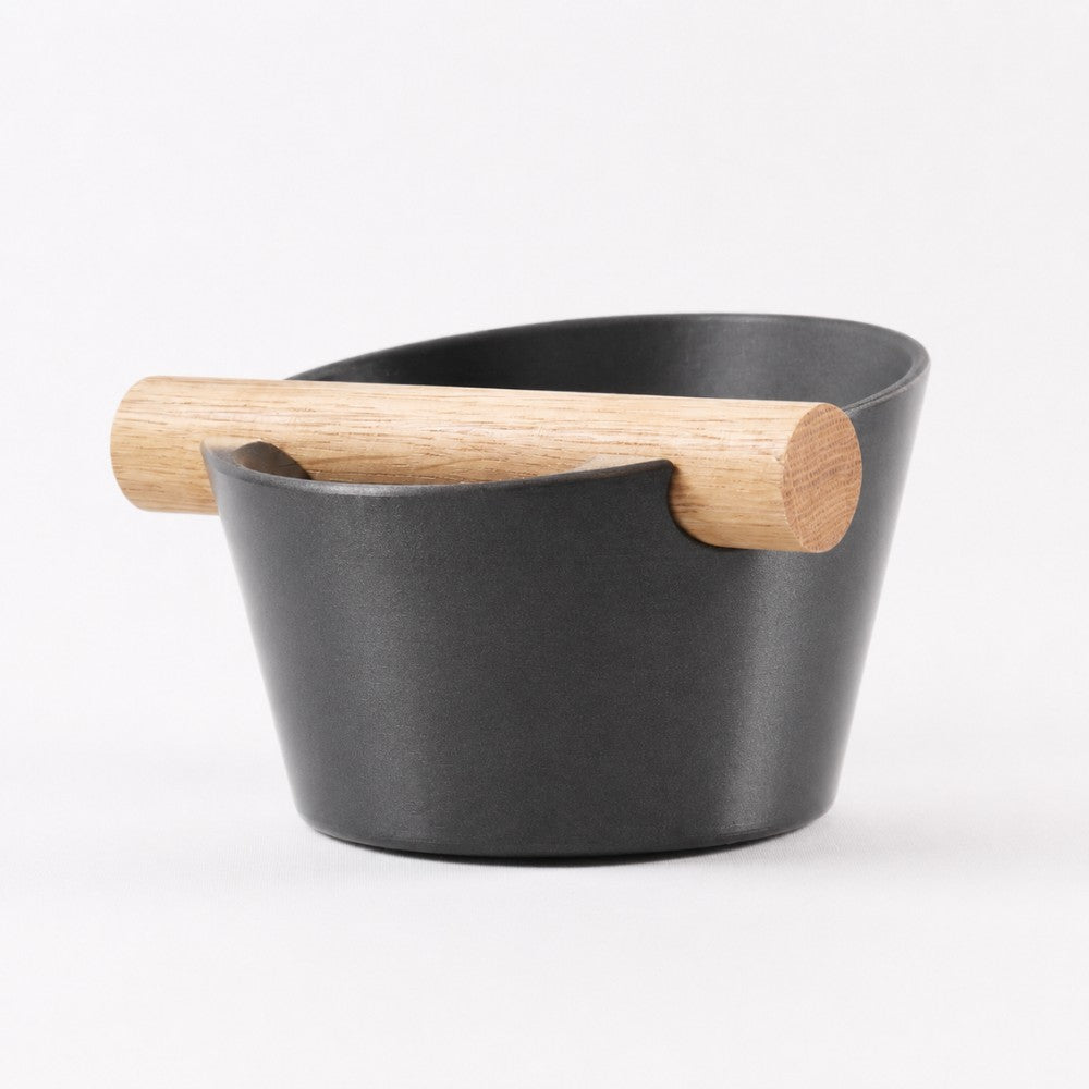 Nordic Espresso Knock Box with Oak Bar