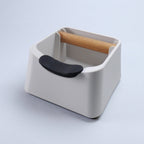 The Pod 3-in-1 Espresso Knock Box with Portafilter Stand & Oak Wood Knock Bar