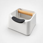 The Pod 3-in-1 Espresso Knock Box with Portafilter Stand & Oak Wood Knock Bar