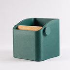The Square Espresso Knock Box with Oak Knock Bar