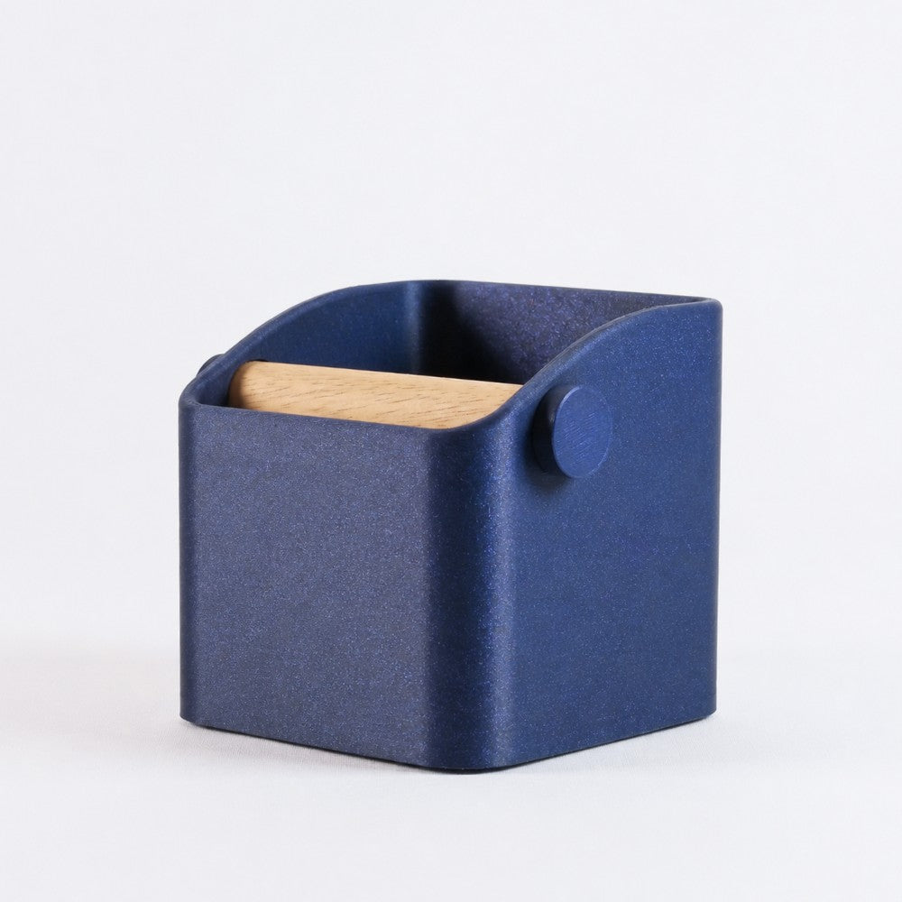 The Square Espresso Knock Box with Oak Knock Bar