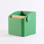 The Square Espresso Knock Box with Oak Knock Bar