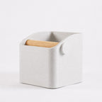 The Square Espresso Knock Box with Oak Knock Bar