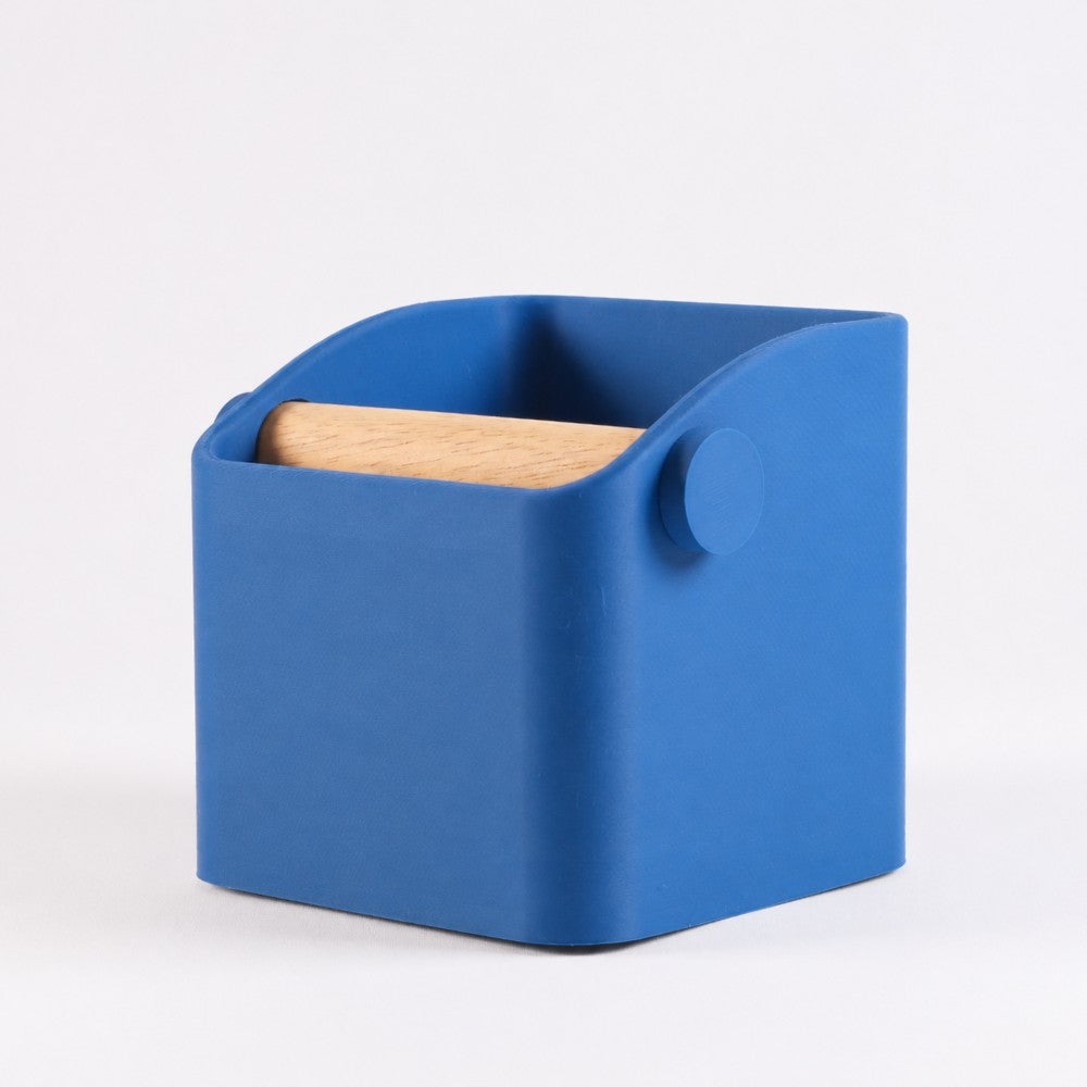 The Square Espresso Knock Box with Oak Knock Bar