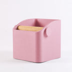 The Square Espresso Knock Box with Oak Knock Bar